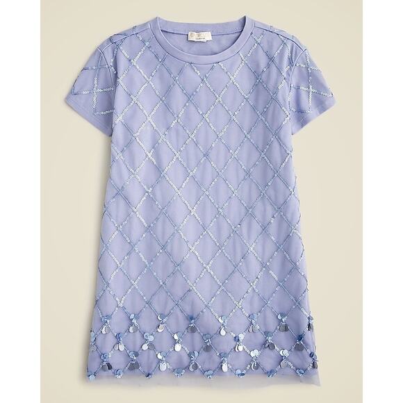 Crewcuts Collection Lattice Sequin Dress Size 6 - Picture 2 of 7